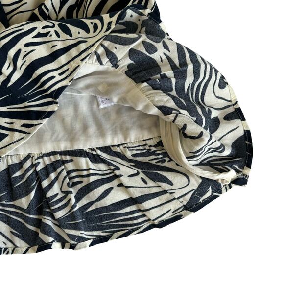 BA&SH Cae Graphic Print Draped V-Neck Long Sleeve Blouse Size Medium NWT - Picture 8 of 15